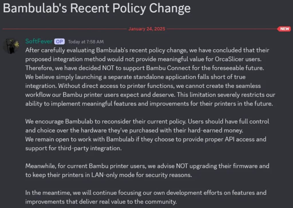 post community bambu lab