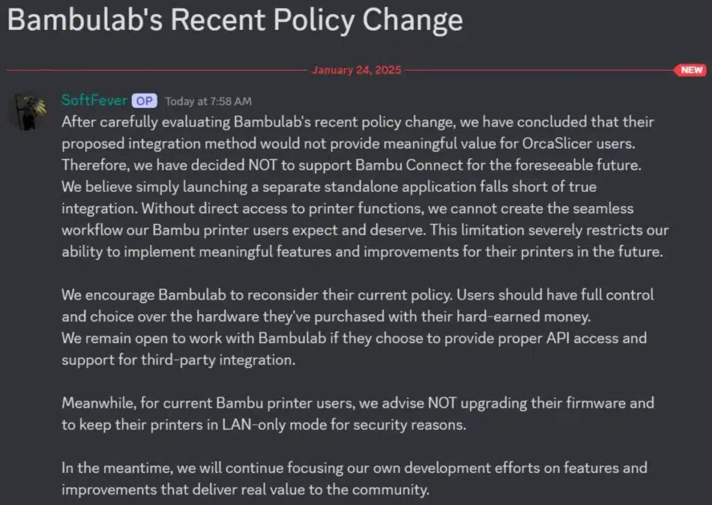 post community bambu lab