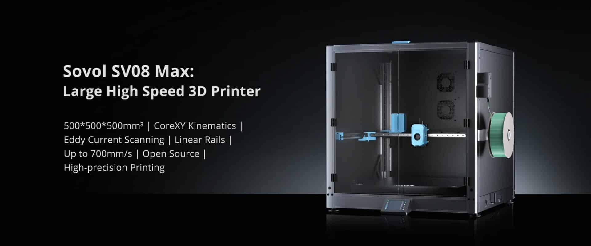Sovol SV08 Max: la stampante 3D CoreXY ad alta velocità e grande formato