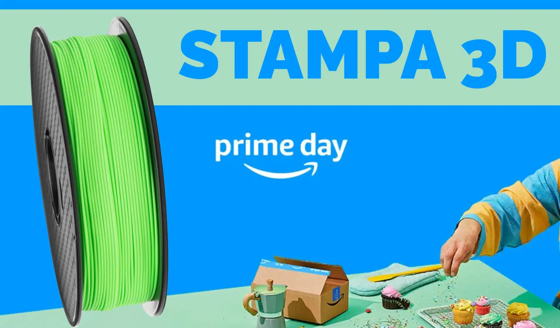 Amazon, il Prime Day 2025 parte in anticipo: super sconti sui filamenti PLA per stampanti 3D